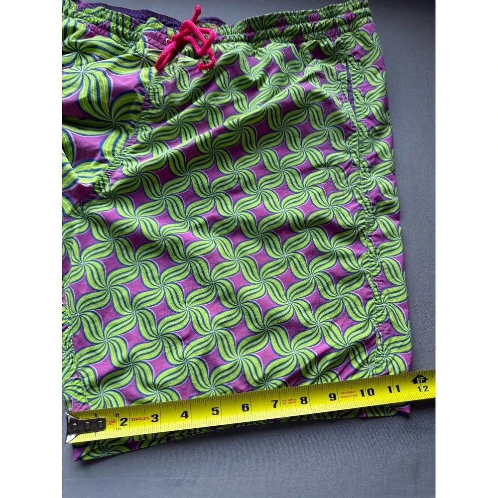 Paul Stuart Swim Trunks Men XL Multicolor‎ Pockets Mesh Drawstring Beach Pool - Picture 7 of 13